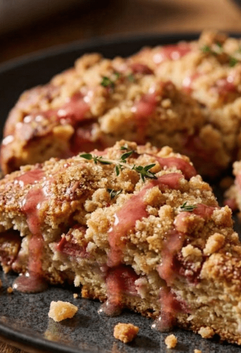 Mary Berry Rhubarb and Ginger Scones Recipe