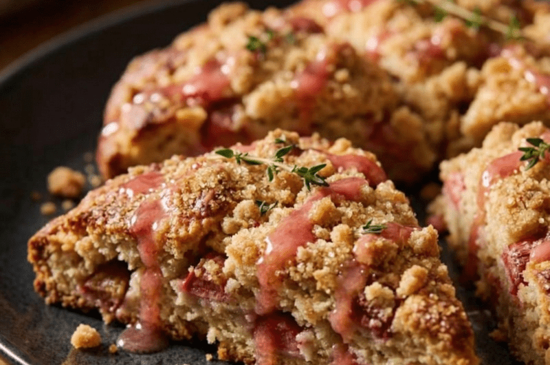 Mary Berry Rhubarb and Ginger Scones Recipe