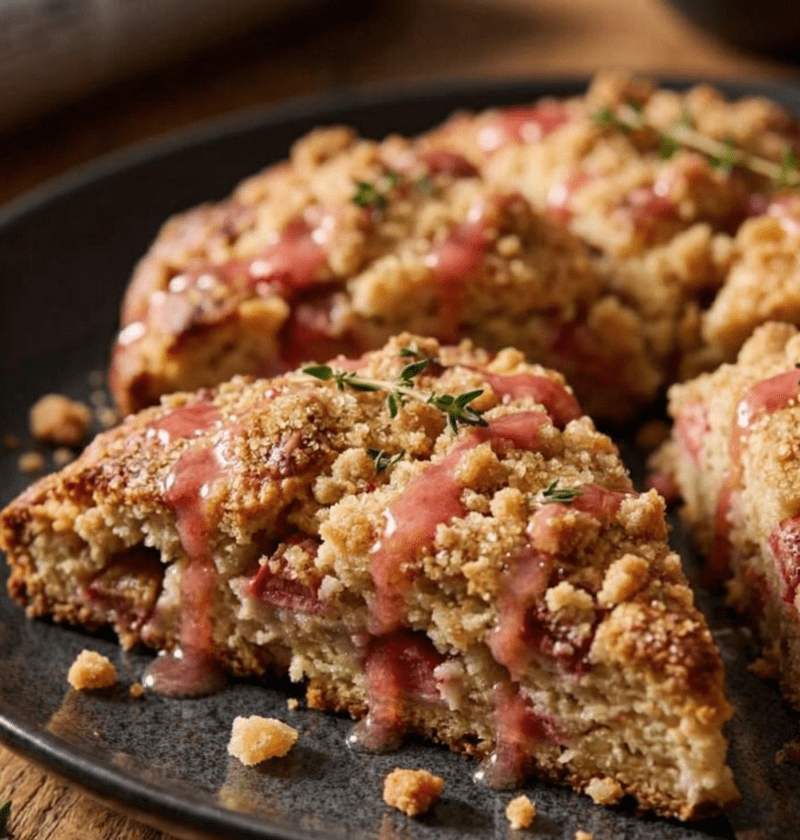 Mary Berry Rhubarb and Ginger Scones Recipe