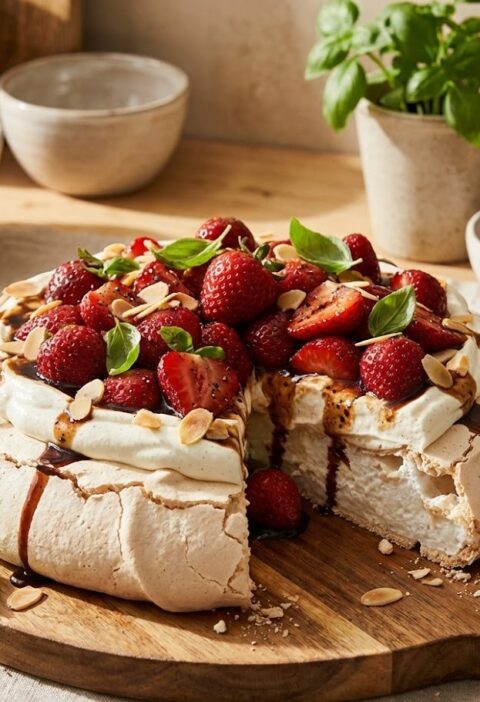 Mary Berry Strawberry Pavlova (4 eggs) Recipe