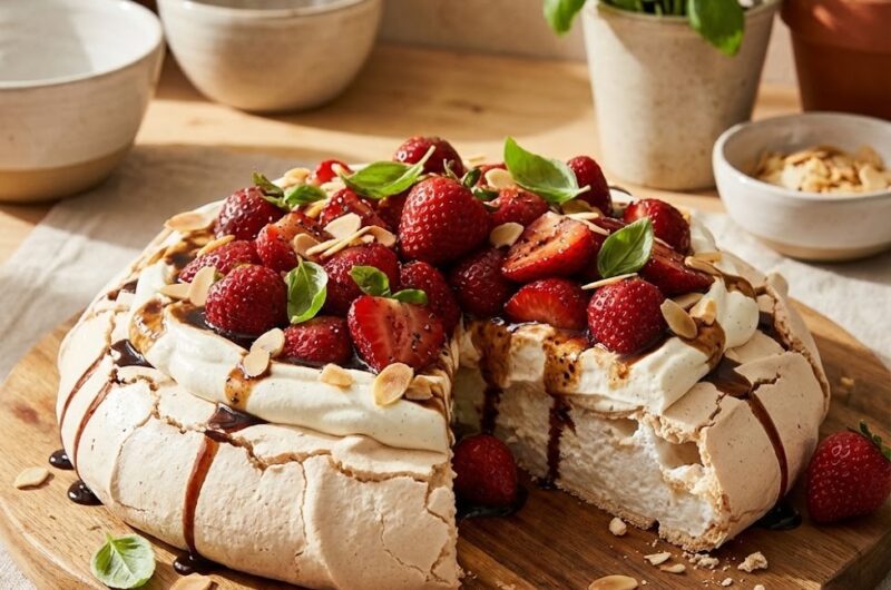 Mary Berry Strawberry Pavlova (4 eggs) Recipe