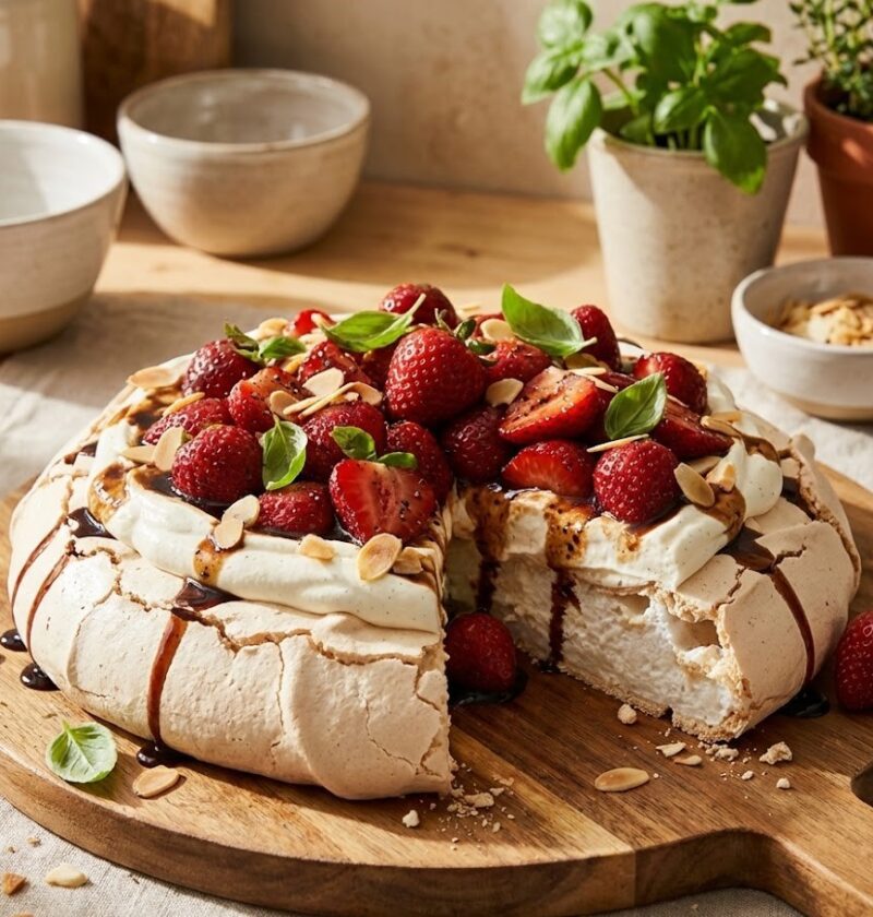 Mary Berry Strawberry Pavlova (4 eggs) Recipe