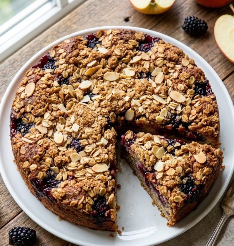 Mary Berry Apple and Blackberry Crumble Cake Recipe
