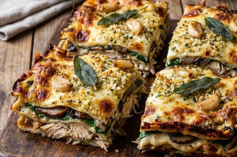 Mary Berry Chicken and Mushroom Lasagne Recipe