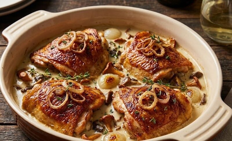 Mary Berry Creamy Chicken Casserole with White Wine Recipe
