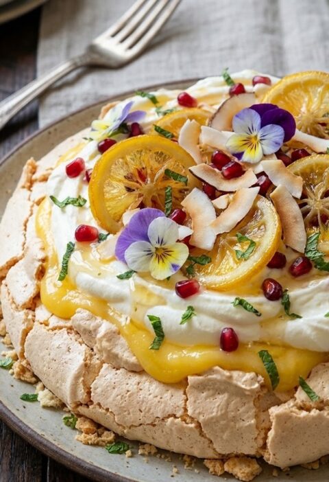 Mary Berry Easter Lemon Pavlova Recipe