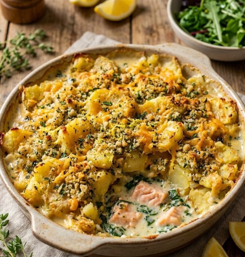 Mary Berry Fish Pie with Crushed Potatoes Recipe