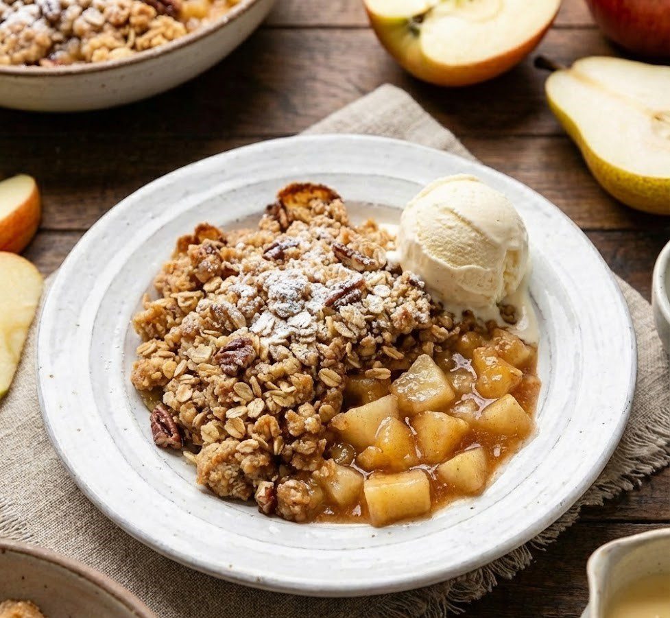 How to Make Mary Berry Apple and Pear Crumble