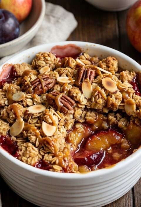 Mary Berry Apple and Plum Crumble Recipe