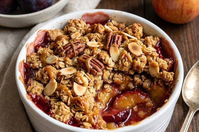 Mary Berry Apple and Plum Crumble Recipe