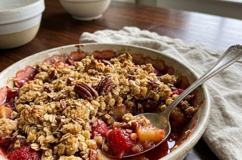 Mary Berry Apple and Strawberry Crumble Recipe