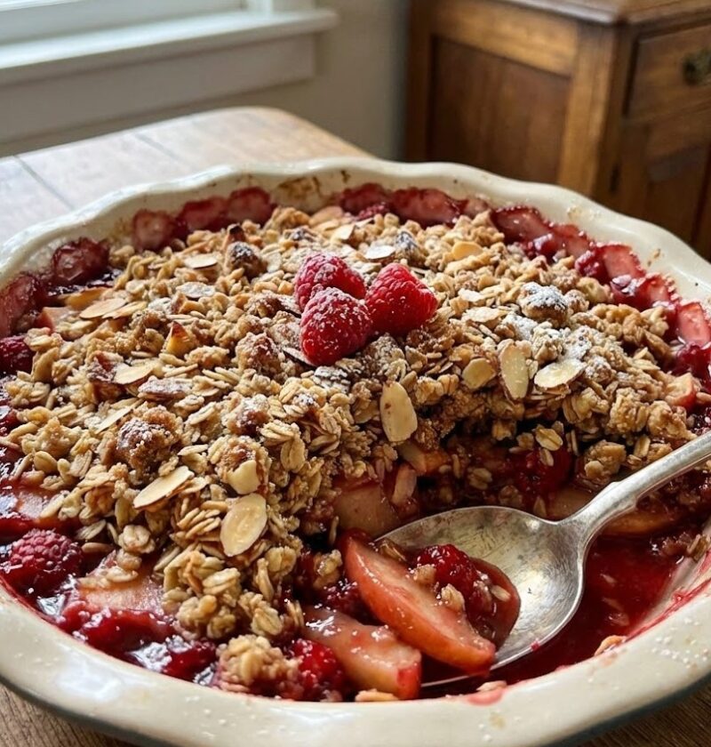 Mary Berry Apple and Raspberry Crumble Recipe