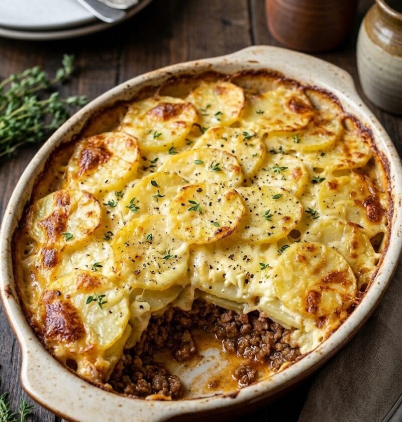 Mary Berry Cottage Pie with Dauphinoise Potatoes Recipe