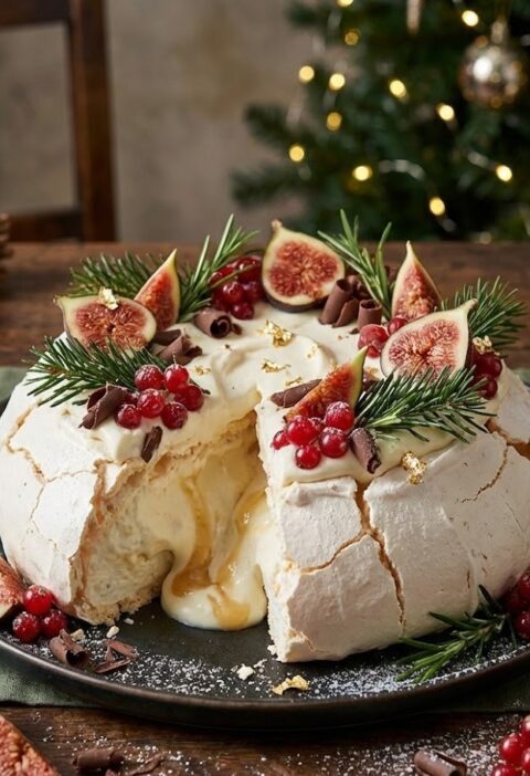 Mary Berry Christmas Wreath Pavlova Recipe