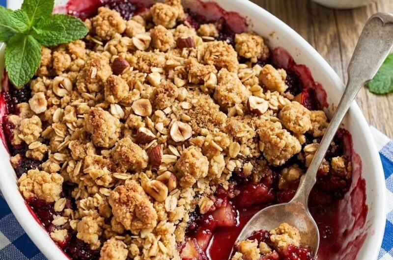 Mary Berry Blackberry and Apple Crumble Recipe