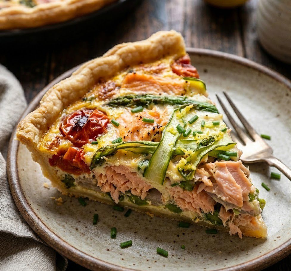 How to Make Mary Berry Salmon and Asparagus Quiche