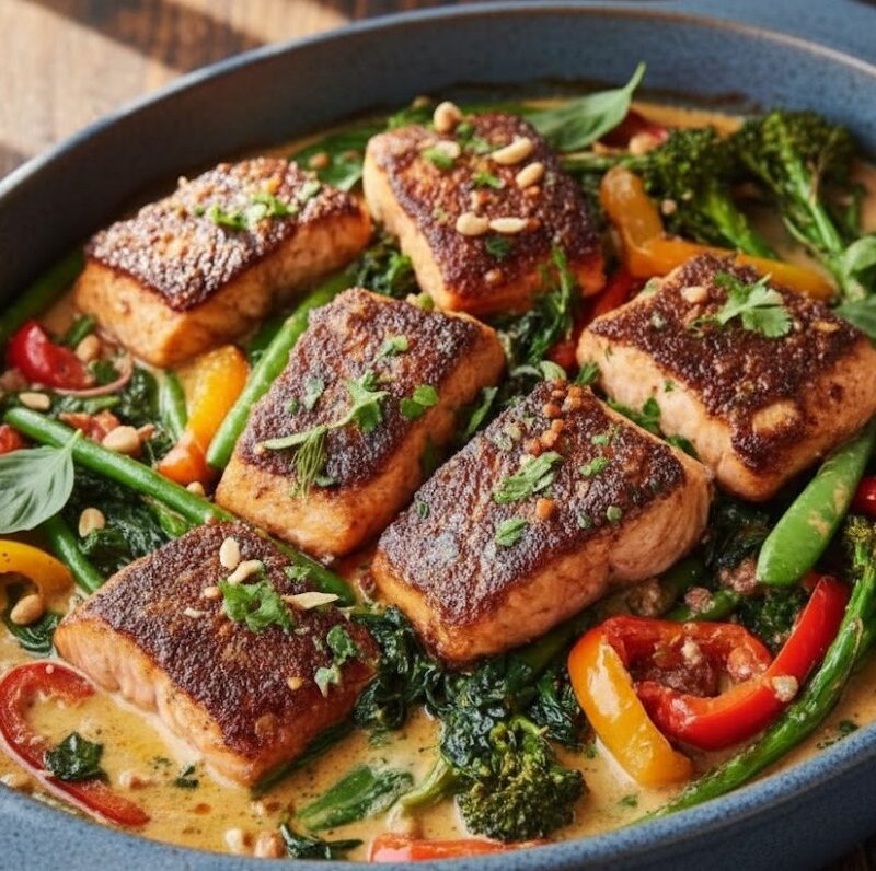 Mary Berry Thai Salmon Traybake