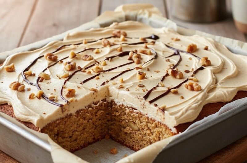 Mary Berry Coffee and Walnut Traybake