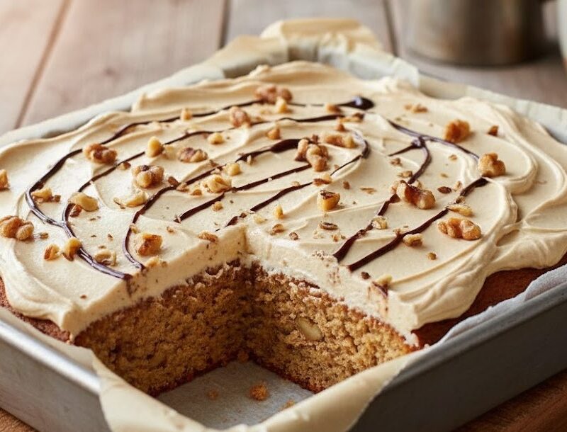 Mary Berry Coffee and Walnut Traybake