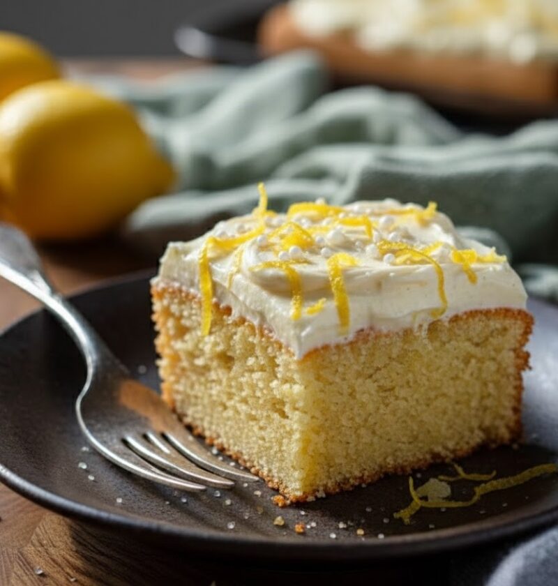 Mary Berry Lemon Drizzle Traybake Recipe