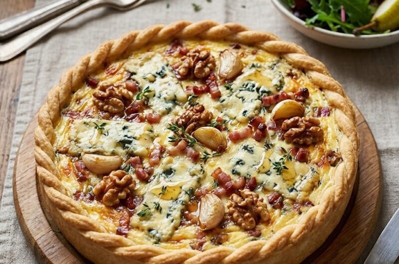 Mary Berry Leek and Stilton Quiche Recipe