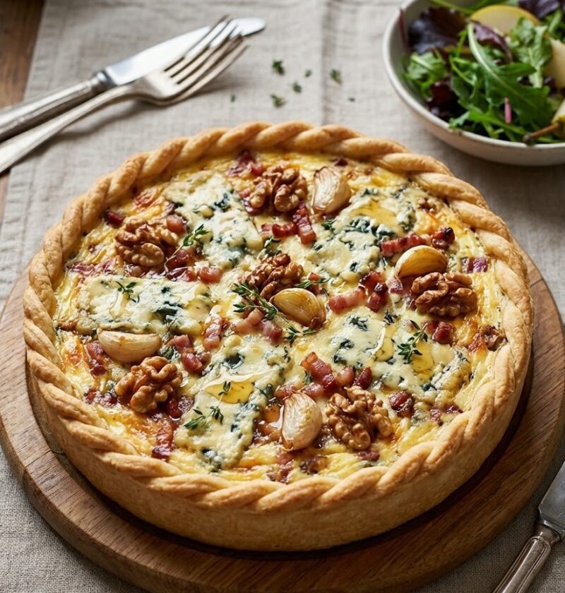 Mary Berry Leek and Stilton Quiche Recipe