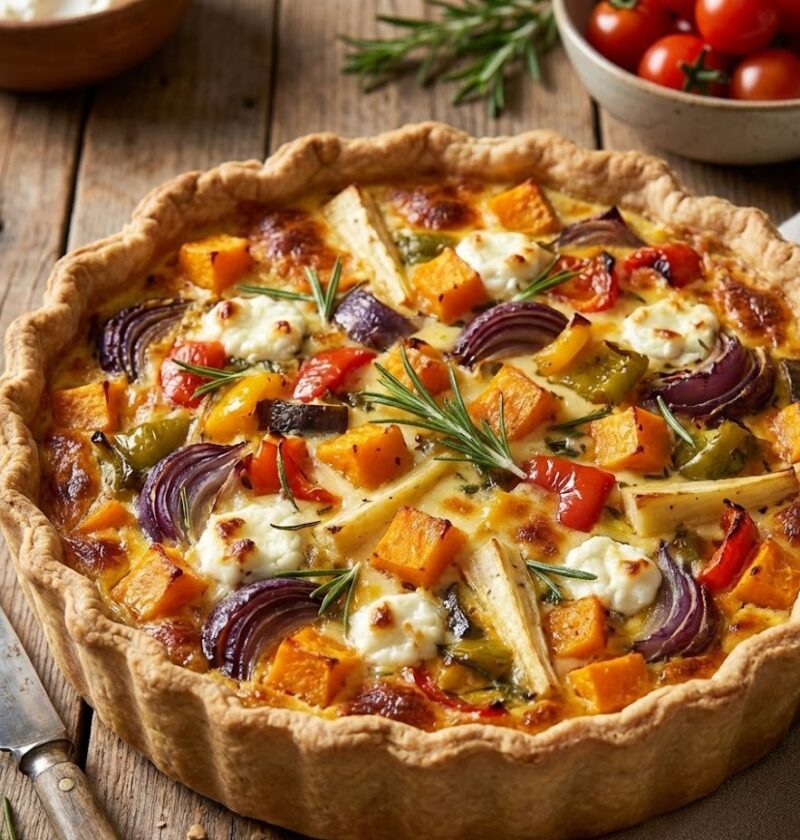 Mary Berry Roasted Vegetable Quiche Recipe