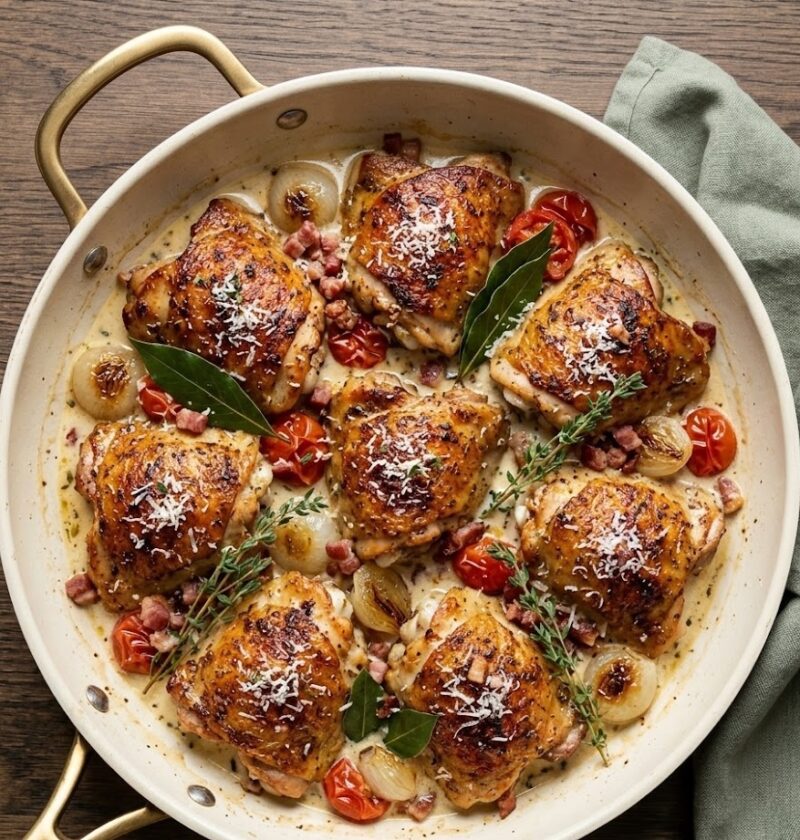 Mary Berry Chicken in White Wine Sauce Recipe