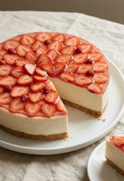 Mary Berry No-Bake Strawberry Cheesecake Recipe