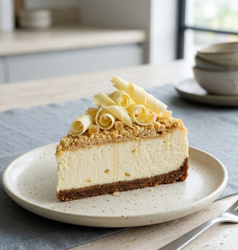 Mary Berry Ginger and White Chocolate Cheesecake Recipe