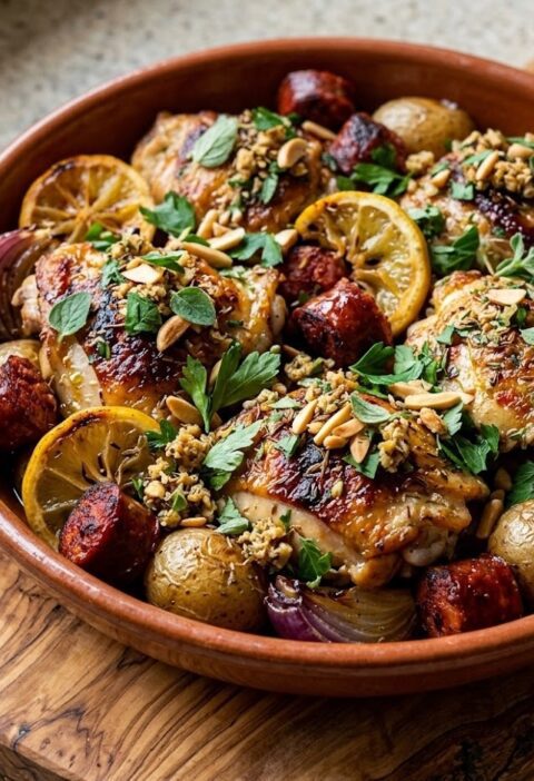 Mary Berry Mediterranean Chicken Thighs with Chorizo Recipe