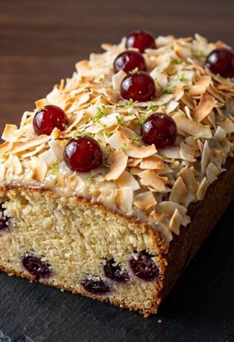 Mary Berry Cherry and Coconut Cake Recipe